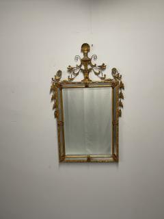 Adams Style Wall Console Pier Mirror Giltwood Floral Motif - 3020832