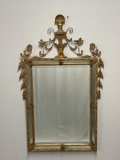 Adams Style Wall Console Pier Mirror Giltwood Floral Motif - 3020835