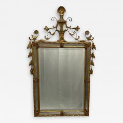 Adams Style Wall Console Pier Mirror Giltwood Floral Motif - 3279931