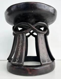 Addis Ababa Ethiopian Wood Table Carved From 1 Piece of Wood Late 20th Century - 4097058