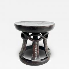 Addis Ababa Ethiopian Wood Table Carved From 1 Piece of Wood Late 20th Century - 4099702