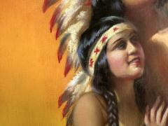 Adelaide Hiebel Hiawathas Honeymoon Heroic Pose at Sunset - 4292116