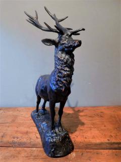 Adirondack Lodge Table Top Elk Sculpture in Zinc Alloy - 2307338