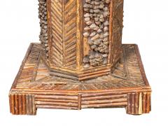 Adirondack Stick Work And Pine Pedestal - 4663226