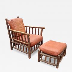 Adirondack Twig Lounge Chair Ottoman - 4490780