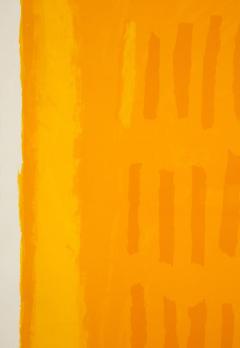 Adja Yunkers Adja Yunkers Requiem for a Virgin King Abstract Lithograph Yellow Signed - 2743933