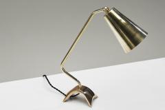 Adjustable Brass Table Lamp with Dynamic Stand Europe 1960s - 4729681