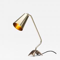 Adjustable Brass Table Lamp with Dynamic Stand Europe 1960s - 4733320