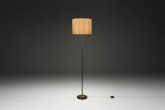 Adjustable Brass and Lacquered Metal Floor Lamp Europe Mid 20th Century - 4528230