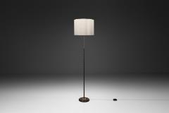 Adjustable Brass and Lacquered Metal Floor Lamp Europe Mid 20th Century - 4528231