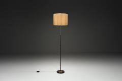 Adjustable Brass and Lacquered Metal Floor Lamp Europe Mid 20th Century - 4528232