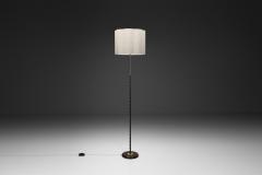 Adjustable Brass and Lacquered Metal Floor Lamp Europe Mid 20th Century - 4528233