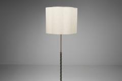 Adjustable Brass and Lacquered Metal Floor Lamp Europe Mid 20th Century - 4528236