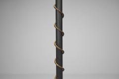 Adjustable Brass and Lacquered Metal Floor Lamp Europe Mid 20th Century - 4551522