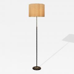 Adjustable Brass and Lacquered Metal Floor Lamp Europe Mid 20th Century - 4553486