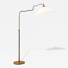 Adjustable Floor Lamp in Brass 1940s - 4475706