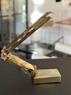 Adjustable Italian Brass Table Lamp 1970s - 3997946