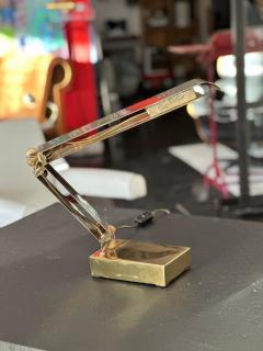 Adjustable Italian Brass Table Lamp 1970s - 3997949
