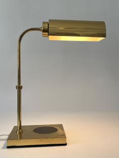 Adjustable Mid Century Modern Brass Table Lamp or Desk Light Sweden 1960s - 4301564