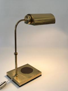 Adjustable Mid Century Modern Brass Table Lamp or Desk Light Sweden 1960s - 4301566