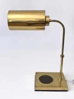 Adjustable Mid Century Modern Brass Table Lamp or Desk Light Sweden 1960s - 4301570