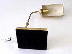 Adjustable Mid Century Modern Brass Table Lamp or Desk Light Sweden 1960s - 4301582