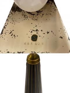 Adjustable Mid Century Table Lamp in Brass Black Sweden 1950s - 3955997