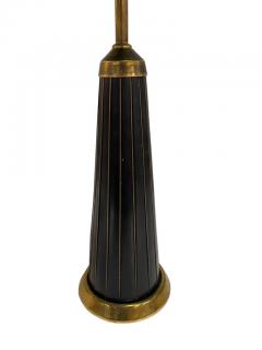 Adjustable Mid Century Table Lamp in Brass Black Sweden 1950s - 3955998