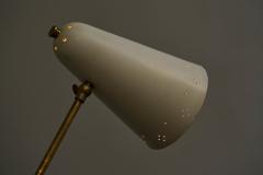 Adjustable Mid Century Table Lamp with Perforated Shade 1950s - 4395087