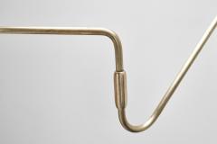 Adjustable Wall Light with Triangle Opal Glass Shade Denmark ca 1950s - 4748276