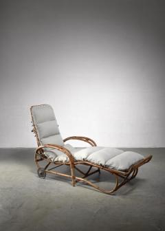 Adjustable bamboo garden chaise Germany 1930s - 1343816