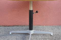 Adjustable teak round coffee table - 1225211