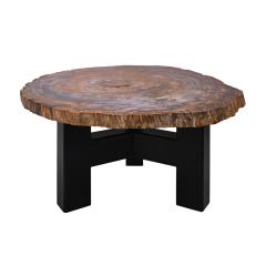 Ado Chale Ado Chale Rare and Iconic Fossilized Wood Top Table 1960s - 4212605