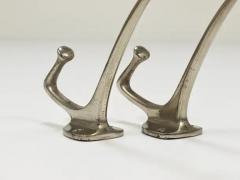 Adolf Loos Adolf Loos Pair of Art Nouveau Nickel Wall Hooks Caf Capua Vienna 1900s - 4066689