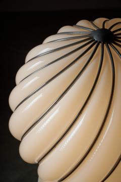 Adolf Loos Adolf Loos for VeArt Opal Glass and Brass Cage Table Lamp 1960s - 4499066