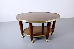 Adolf Loos Art Nouveau Table In The Style Of Adolf Loos Wood And Brass - 1813664