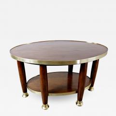 Adolf Loos Art Nouveau Table In The Style Of Adolf Loos Wood And Brass - 1814097