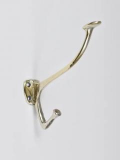 Adolf Loos Up to 6 Adolf Loos Art Nouveau Nickel Brass Wall Hooks Caf Capua Vienna 1900s - 4078901