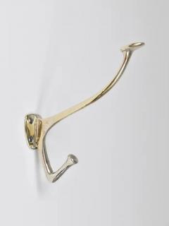 Adolf Loos Up to 6 Adolf Loos Art Nouveau Nickel Brass Wall Hooks Caf Capua Vienna 1900s - 4078902