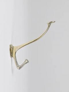 Adolf Loos Up to 6 Adolf Loos Art Nouveau Nickel Brass Wall Hooks Caf Capua Vienna 1900s - 4078903
