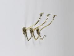 Adolf Loos Up to 6 Adolf Loos Art Nouveau Nickel Brass Wall Hooks Caf Capua Vienna 1900s - 4078919