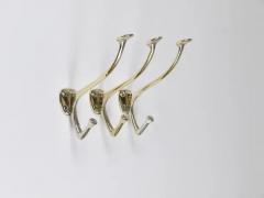 Adolf Loos Up to 6 Adolf Loos Art Nouveau Nickel Brass Wall Hooks Caf Capua Vienna 1900s - 4078921