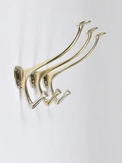 Adolf Loos Up to 6 Adolf Loos Art Nouveau Nickel Brass Wall Hooks Caf Capua Vienna 1900s - 4078928