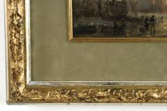 Adolf Stademann Adolf Stademann German 1824 1895 Painting of Figures Skating  - 729273