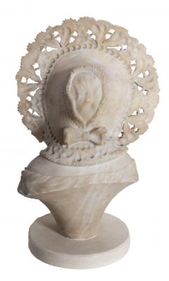 Adolfo Cipriani Bust of a Woman in a Ruffled Bonnett - 3872792