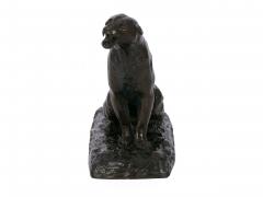 Adolphe Louis Victor Geoffroy Roaring Jaguar French Modernism Bronze Sculpture by Adolphe Geoffroy - 1187426