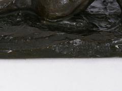 Adolphe Louis Victor Geoffroy Roaring Jaguar French Modernism Bronze Sculpture by Adolphe Geoffroy - 1187431