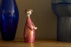 Adorable Italian Luster Glazed Studio Pottery Figurine 1960s - 4395703