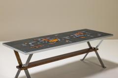 Adri Belgique Mosaic Tiled Coffee Table France 1960s - 3643029