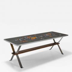 Adri Belgique Mosaic Tiled Coffee Table France 1960s - 3655058